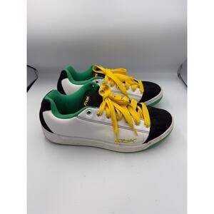 Reebok Men's Skateboard Shoes Size 12 USA White/Black/Yellow/Green